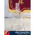 super flint square glass bottle with cork